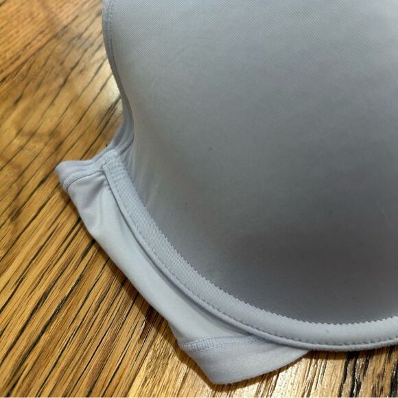 Natori Bra 34DD Lavender Lace Underwire Lightly Lined Demi Gold Hardware - Picture 3 of 7